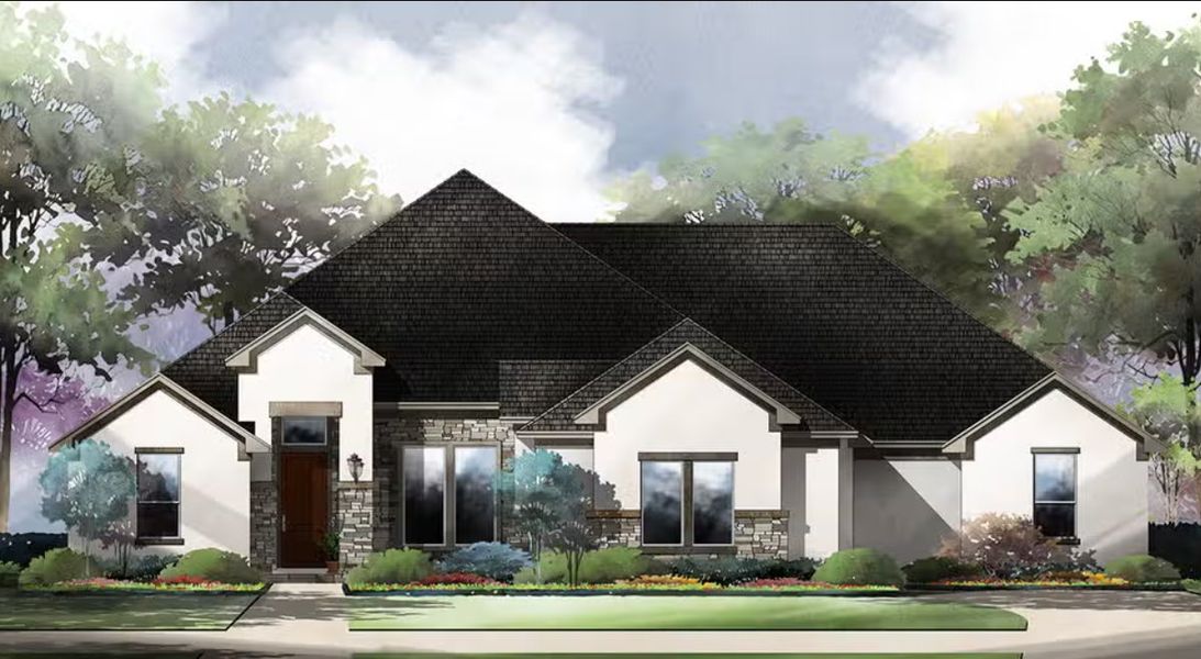 New construction Single-Family house Thatcher : 90-3737S.1, 8287 Blue Oak Way, San Antonio, TX 78266 - photo