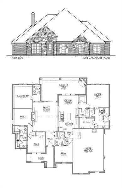 New construction Single-Family house 2005 Damascus, Poolville, TX 76487 - photo
