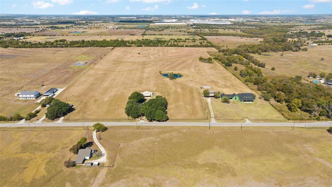 Drone / aerial view featuring a rural view