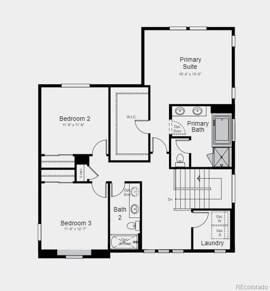 Structural options added include: Full unfinished basement, built in appliance package, additional bedroom with bath, standing shower in bath 3, primary bath configuration 3 and concrete patio.