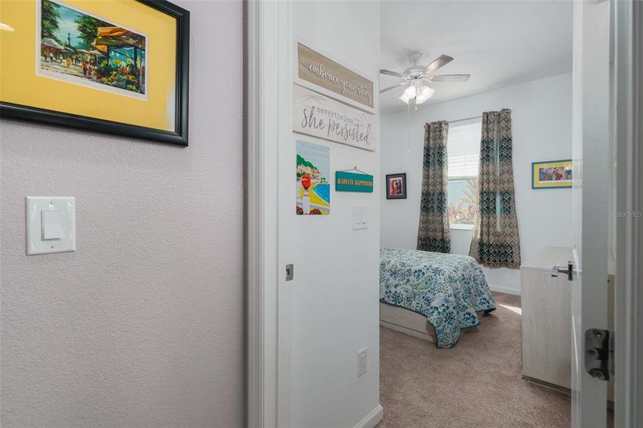 Entrance to guest bedroom.