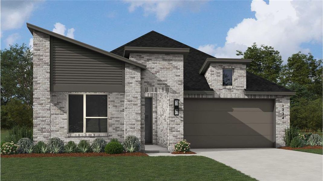 New construction Single-Family house 606 Billowing Way, Kyle, TX 78640 Picasso Plan- photo