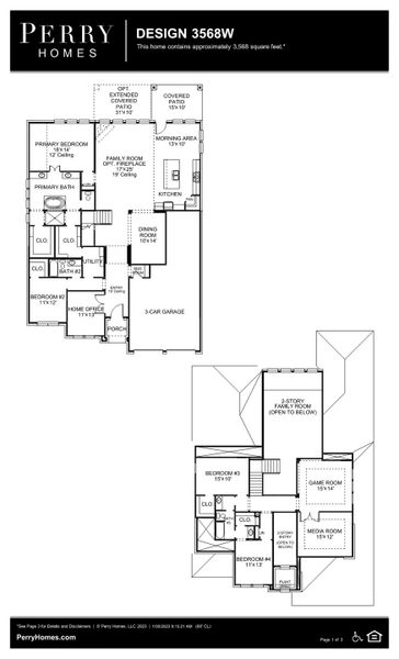 Floor Plan for 3568W