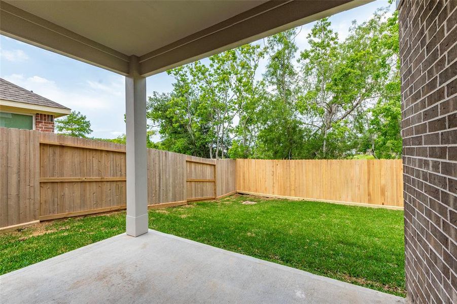 Covered back porch