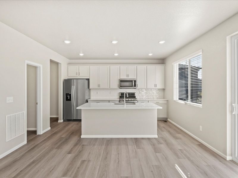 The Waterton floorplan interior image taken at a Meritage Homes community in Commerce City, CO.