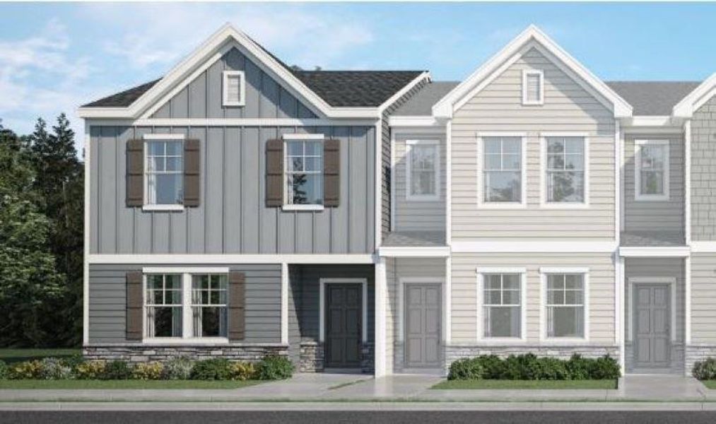 New construction Townhouse house 5054 Microcline Trail, Unit 763 - Carlisle, Raleigh, NC 27610 - photo