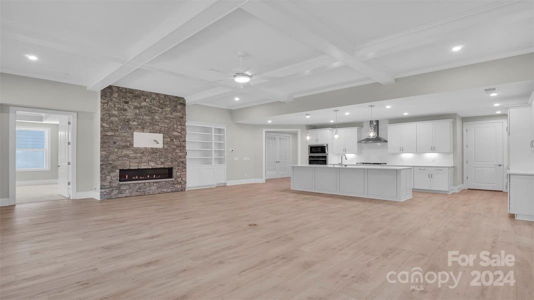 Great Room into Kitchen