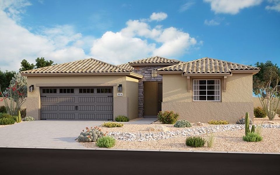 New construction Single-Family house 8569 North 175th Lane, Waddell, AZ 85355 Amber- photo