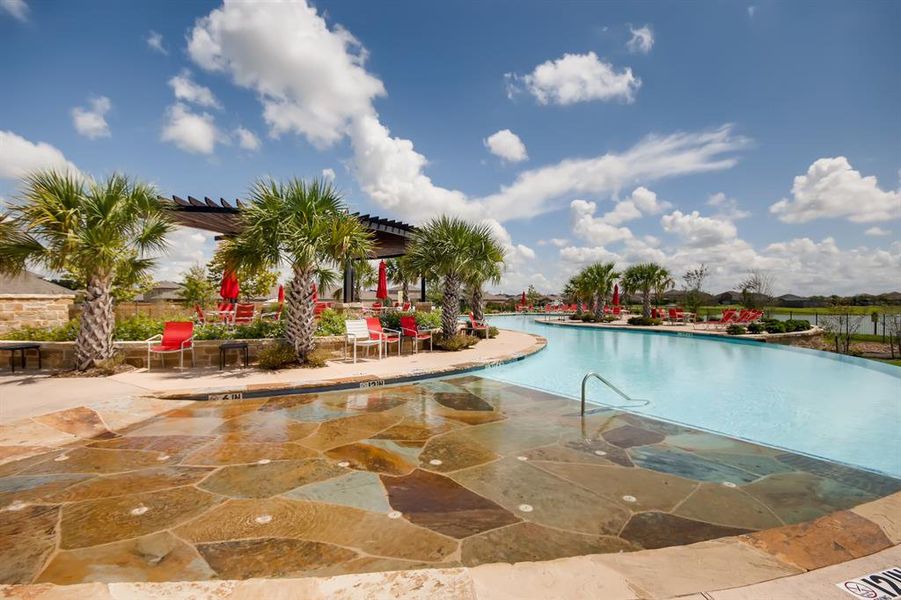 This resort style pool is the perfect getaway for your staycation!