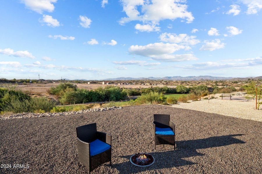 Fire pit for Mountain Sunsets