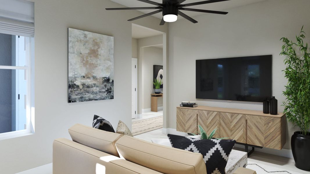 Living Room | Skyview | Courtyards at Waterstone | New homes in Palm Bay, FL | Landsea Homes