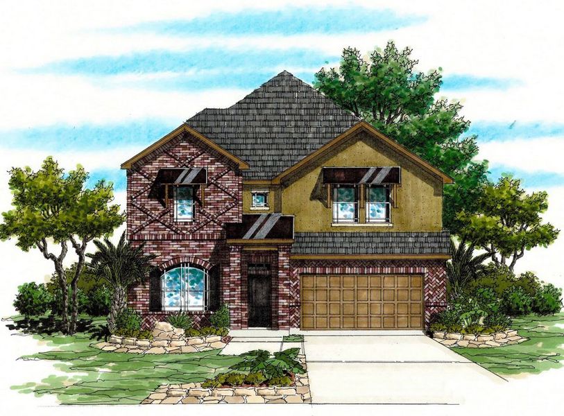 New construction Single-Family house 1723 Dunvegan Park, Bulverde, TX 78163 Plan 3204 - photo