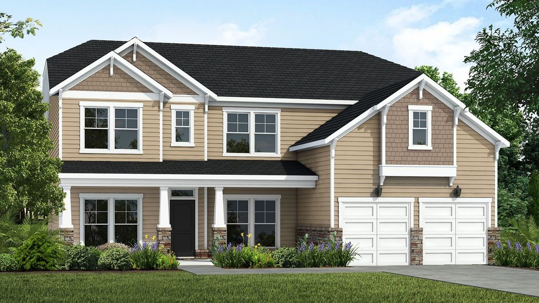 New construction Single-Family house Redbud, 604 Deer Pond Way, Knightdale, NC 27545 - photo