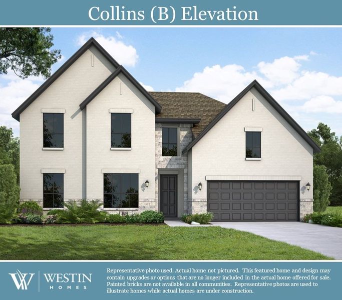 New construction Single-Family house The Collins, 7319 Prairie Lakeshore Lane, Katy, TX 77493 - photo