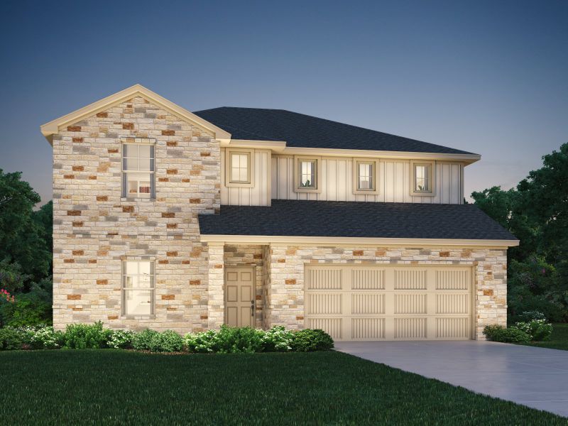 New construction Single-Family house The Legacy (C453), 937 Main Street, Hutto, TX 78634 - photo