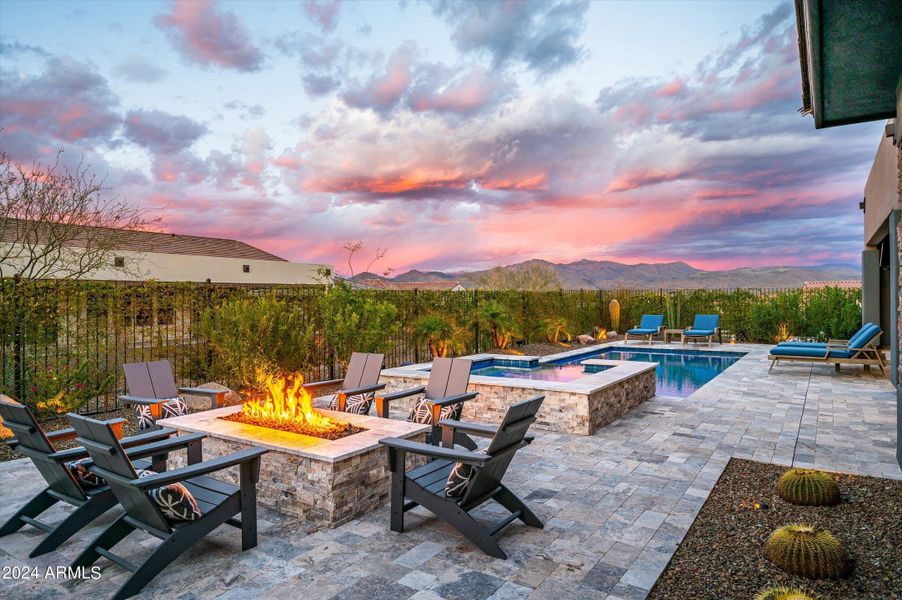 Enjoy Sunsets at the Firepit