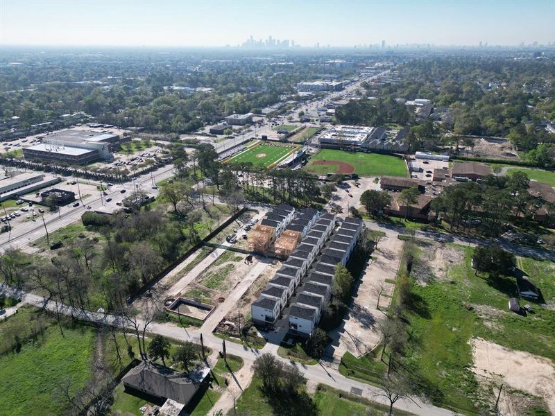 Donovan Park is located inside Highland Height next to St. Pius providing plenty of additional parking for guest set aside a plush serene nature setting. It's location is centralized to amenities, restaurants, parks and everything Houston has to offer!