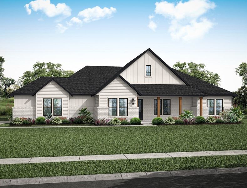 New construction Single-Family house 3385 Farmhouse, 25655 High Meadow Preserve Drive, Magnolia, TX 77355 - photo