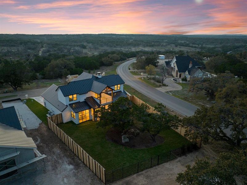 With its thoughtful design and exquisite craftsmanship, this custom home at 3 Peace Pipe stands as a testament to luxurious living in the heart of Wimberly, Texas.