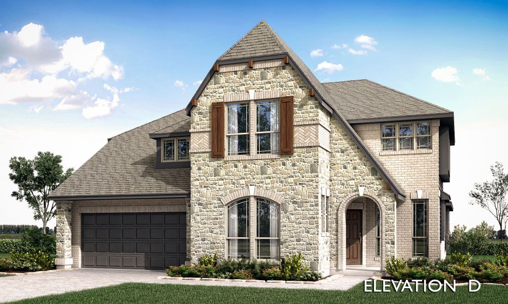 Elevation D. Magnolia New Home in Waxahachie, TX