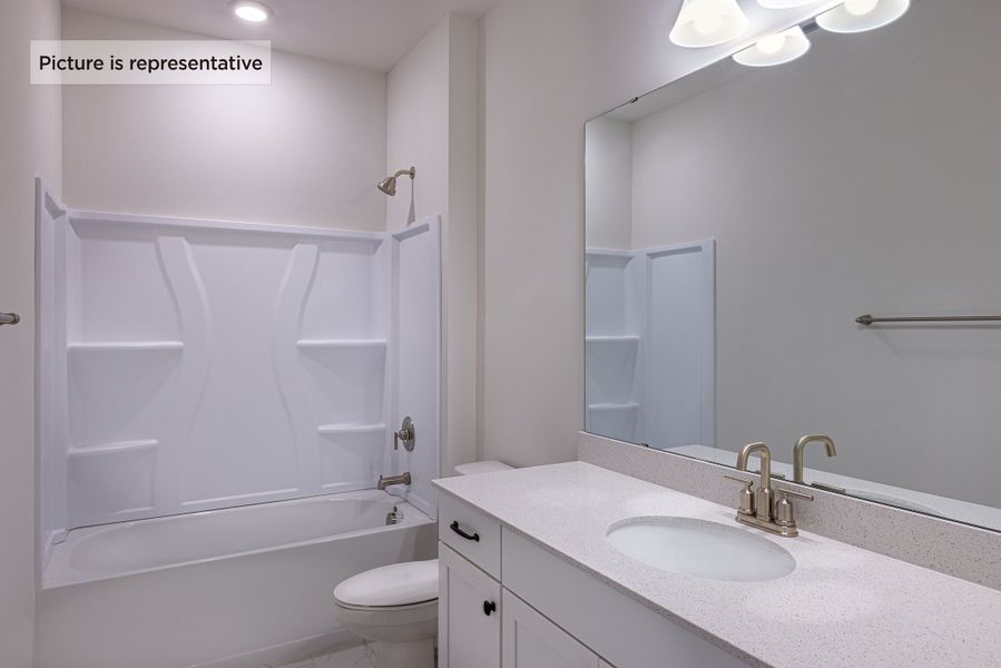 Upstairs guest bathroom