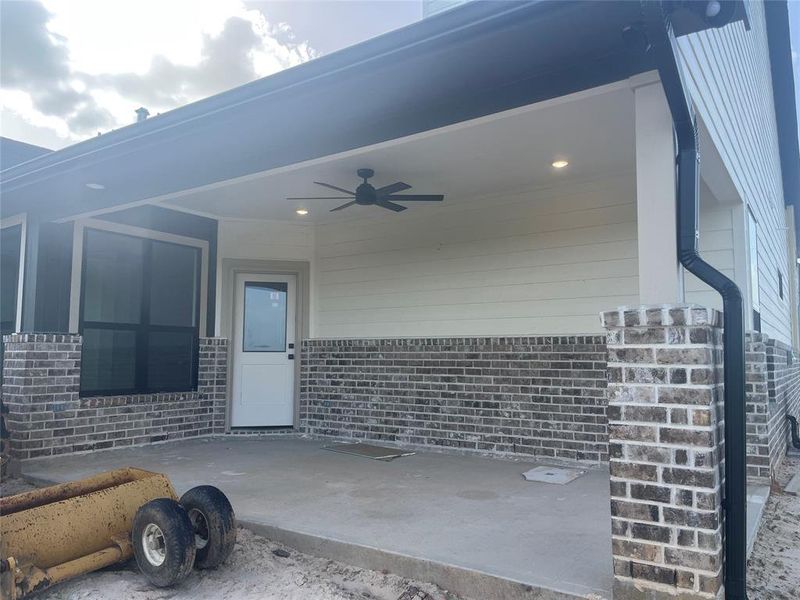 Large back porch to enjoy morning coffee or evening beverages