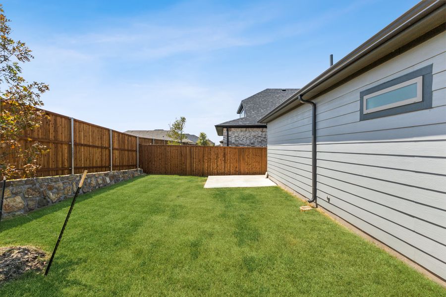 Patio in the Pecan home plan by Trophy Signature Homes – REPRESENTATIVE PHOTO