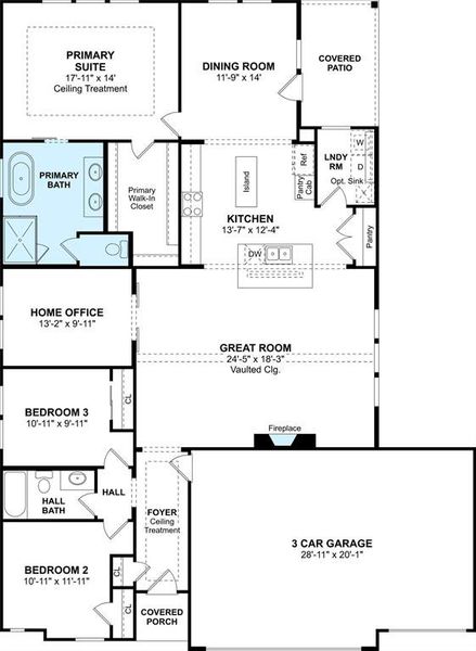 The Juniper III floor plan by K. Hovnanian Homes. 1st Floor Shown. *Prices, plans, dimensions, features, specifications, materials, and availability of homes or communities are subject to change without notice or obligation.