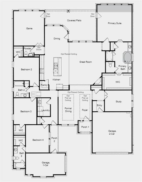 Structural options include: extension at primary bedroom. Design upgrades include: while cabinets, high ceilings, open concept.