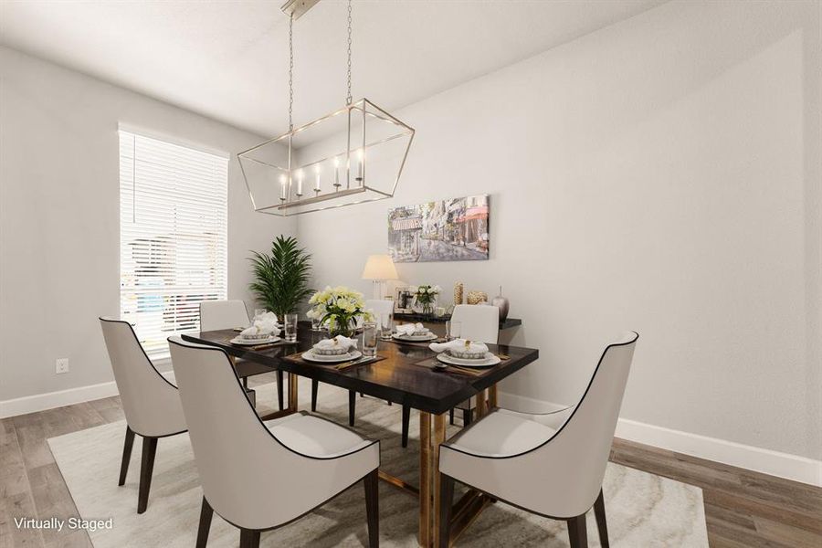 Virtual Staging Of the Dining Room