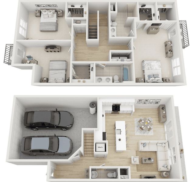 Centreville 3D Floor Plan