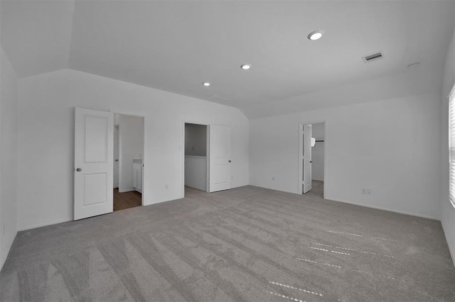 Another view of the primary bedroom.  TWO closets!