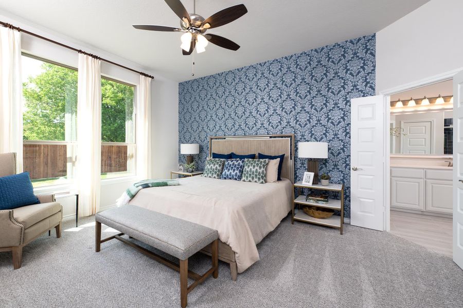 Primary Bedroom | Concept 2267 at Redden Farms - Signature Series in Midlothian, TX by Landsea Homes