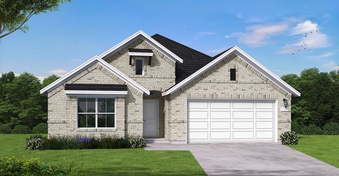 New construction Single-Family house Kennedale  (2366-HV-40), 407 Aztec Cave Drive, New Caney, TX 77357 - photo