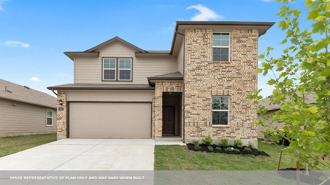 New construction Single-Family house 123 Shafter St, Buda, TX 78610 The Mitchell- photo