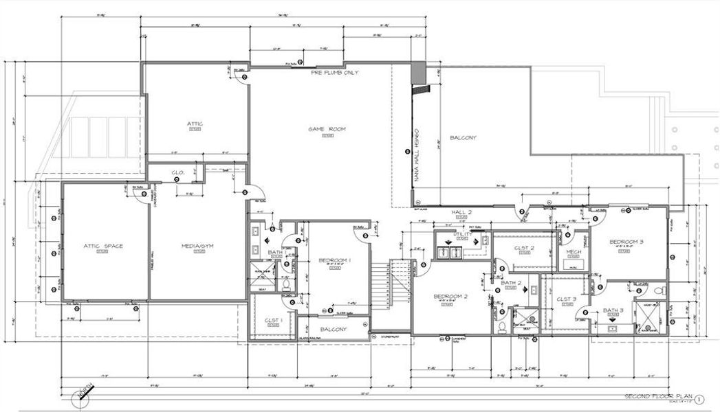 Plans for nearly complete 7,410 sqft custom home