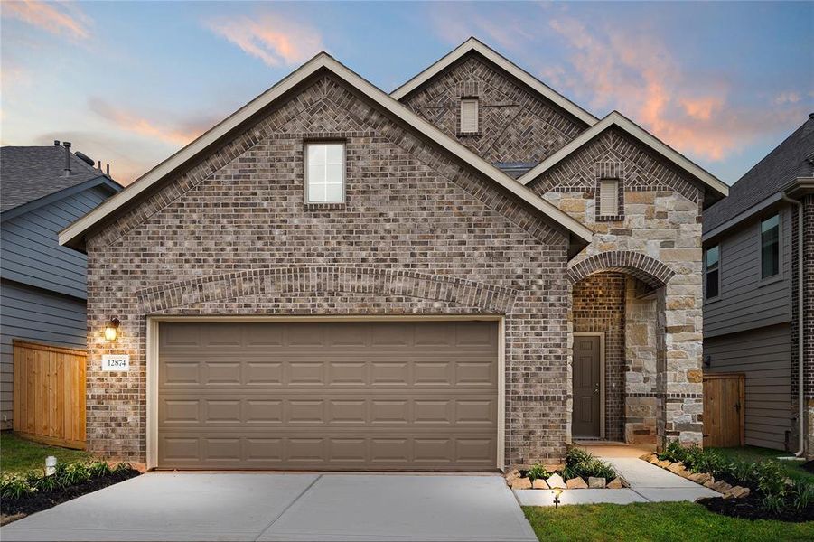 New construction Single-Family house 12874 Lime Stone Lane, Conroe, TX 77303 Madison Homeplan- photo