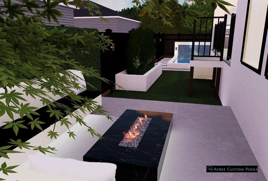 **Plunge Pool Rendering, seller offering credit, ask for details**