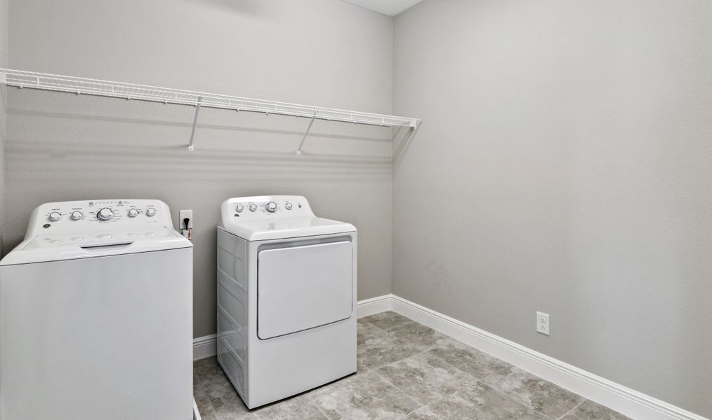 Convenient laundry room
