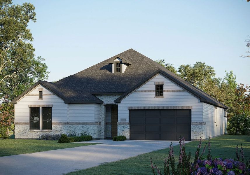 New construction Single-Family house Lincoln 5130 Presidential Series, 120 Morningdale, Liberty Hill, TX 78642 - photo