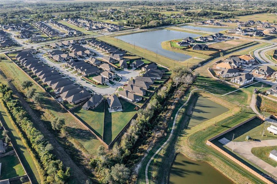 aerial of the neighborhood