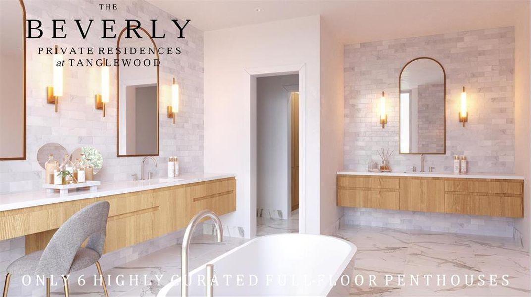 The Beverly Master Bath II | Artist Conceptual Rendering.