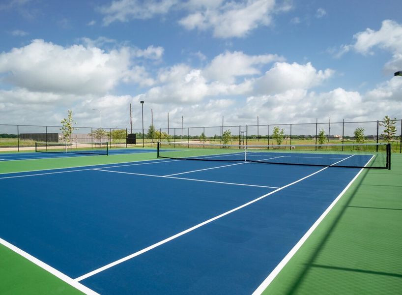 Enjoy a game or two of tennis at one of the courts located in the community of Dellrose