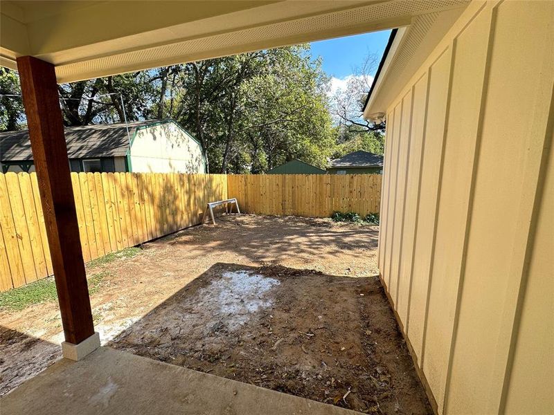 View of yard with a patio area