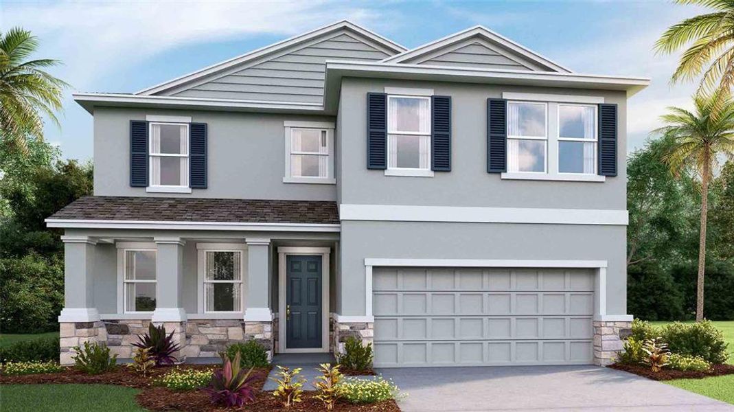 New construction Single-Family house 33851 Field Maple Loop, Wesley Chapel, FL 33545 Coral- photo