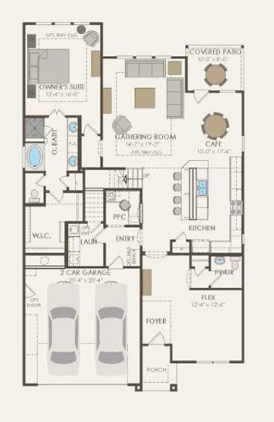 Pulte Homes, Caldwell floor plan