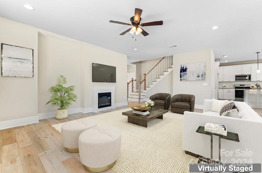 Virtually Staged Living Area