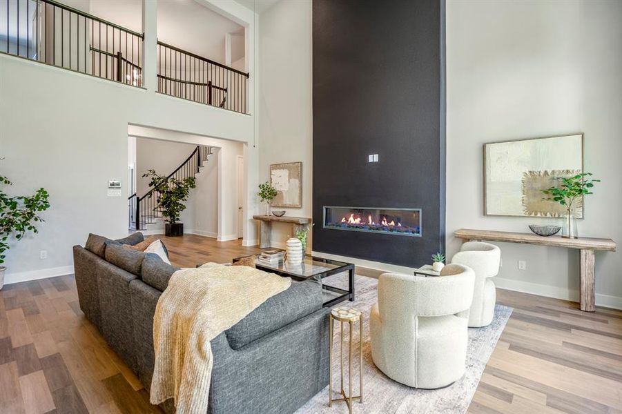 A perfect place to unwind with a cozy fireplace and open layout sure to make for lasting memories.