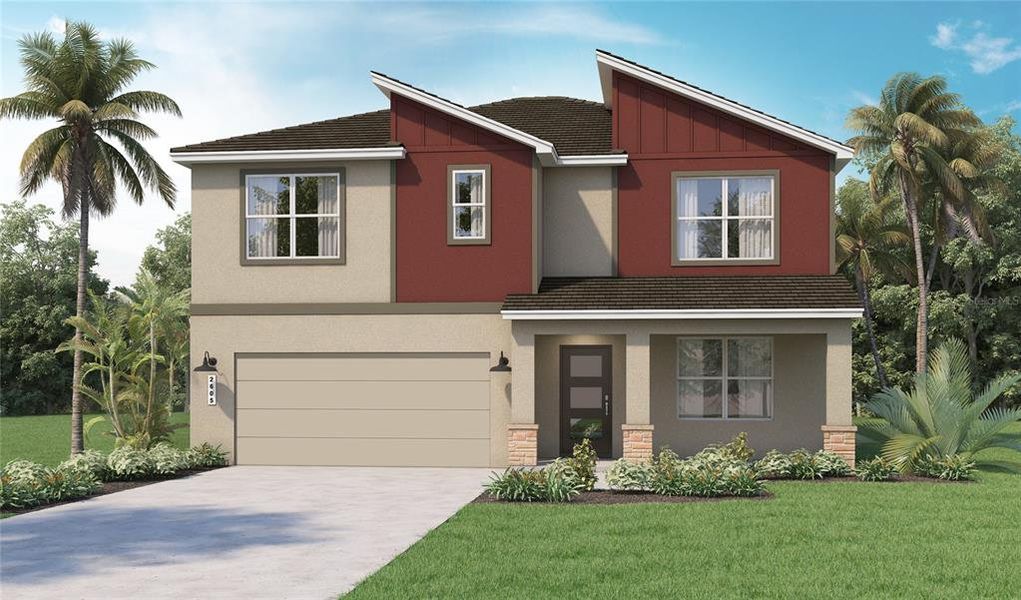 New construction Single-Family house 5174 Tana Terrace, Saint Cloud, FL 34772 Hayden Modern- photo