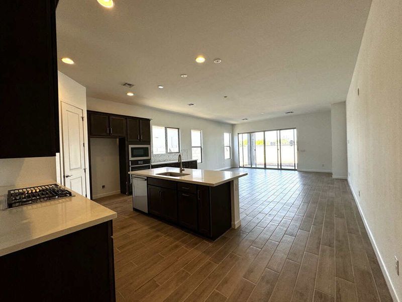 Kitchen and great room